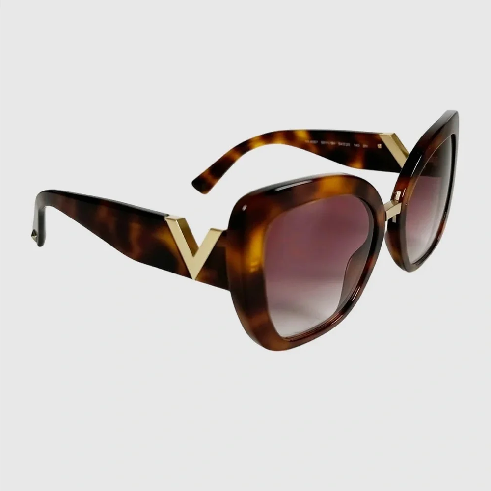 Valentino Garavani Tortoise Shell Cat-Eye Sunglasses